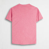100% Slub Cotton T-Shirt with Pocket - Wild Rose