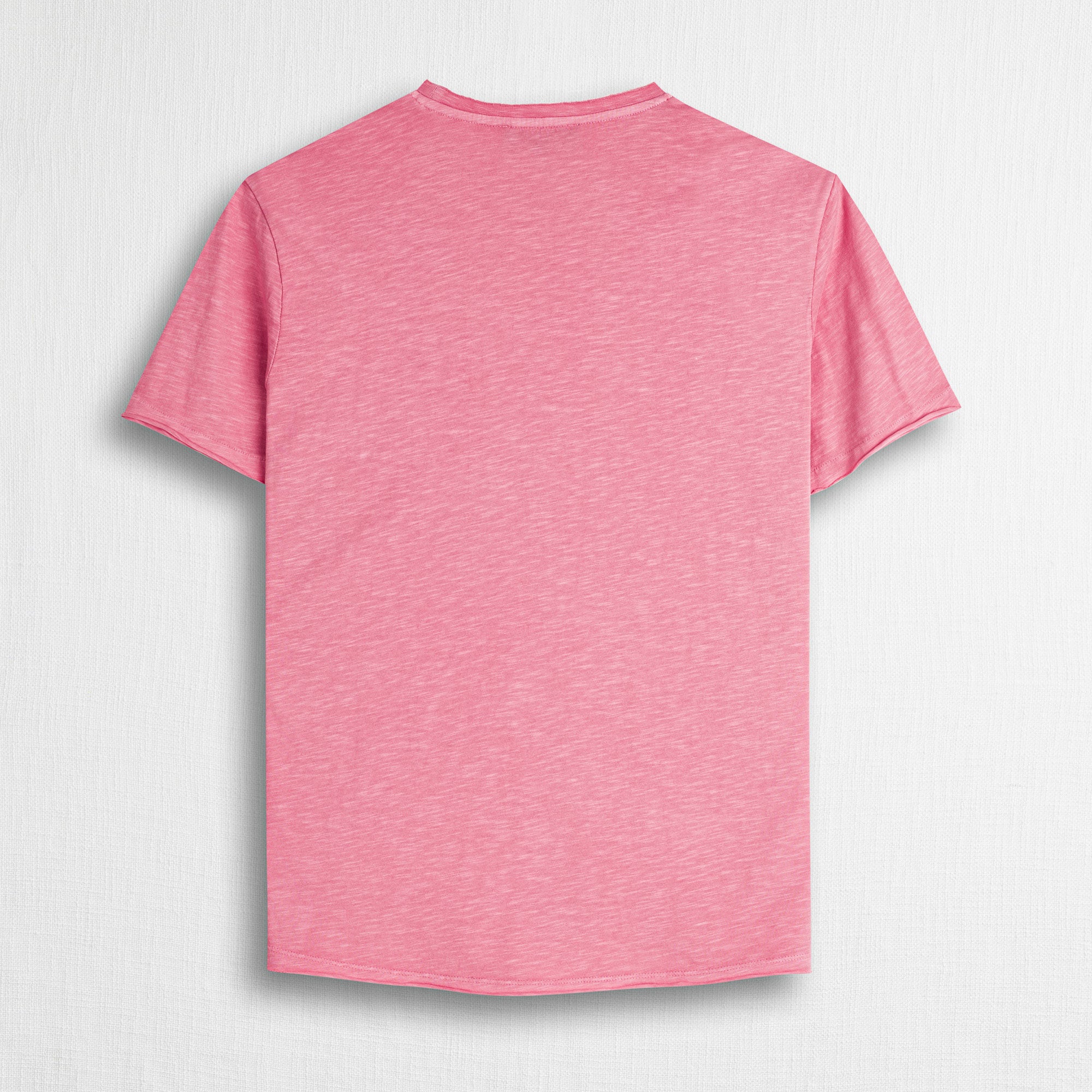 T-shirt 100% cotone fiammato con taschino - Wild Rose