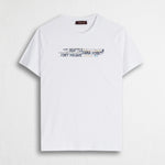 T-shirt 100% cotone con stampa grafica collezione - White