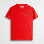 T-shirt 100% cotone Strike Wash con stampa punto cuore - Spice Orange
