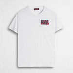 T-shirt 100% cotone con stampa logo punto cuore - White