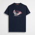 T-shirt 100% cotone con artwork - Navy Blue