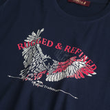100% Cotton T-Shirt with Artwork - Navy Blue