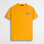 T-shirt 100% cotone con stampa fronte retro - Gold Yellow