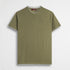 T-shirt 100% cotone mercerizzato doppia costina - Dark Olive