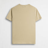 T-shirt 100% cotone mercerizzato con logo ricamato - Khaky