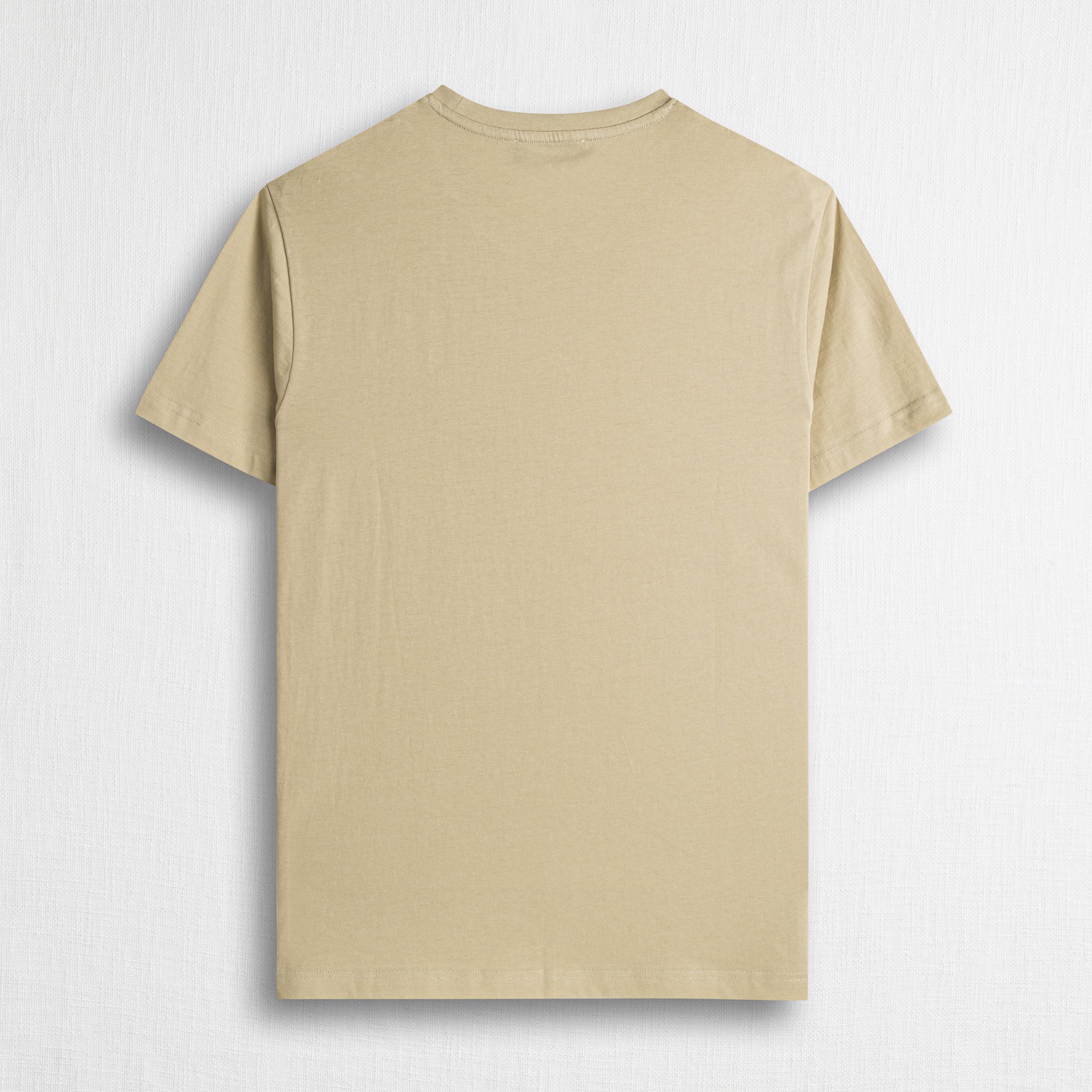 T-shirt 100% cotone mercerizzato con logo ricamato - Khaky