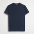 T-shirt 100% cotone mercerizzato con logo ricamato - Navy Blue
