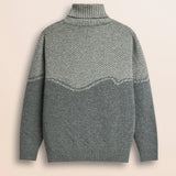 Maglione Jacquard Heritage Western retro - Grey Melange