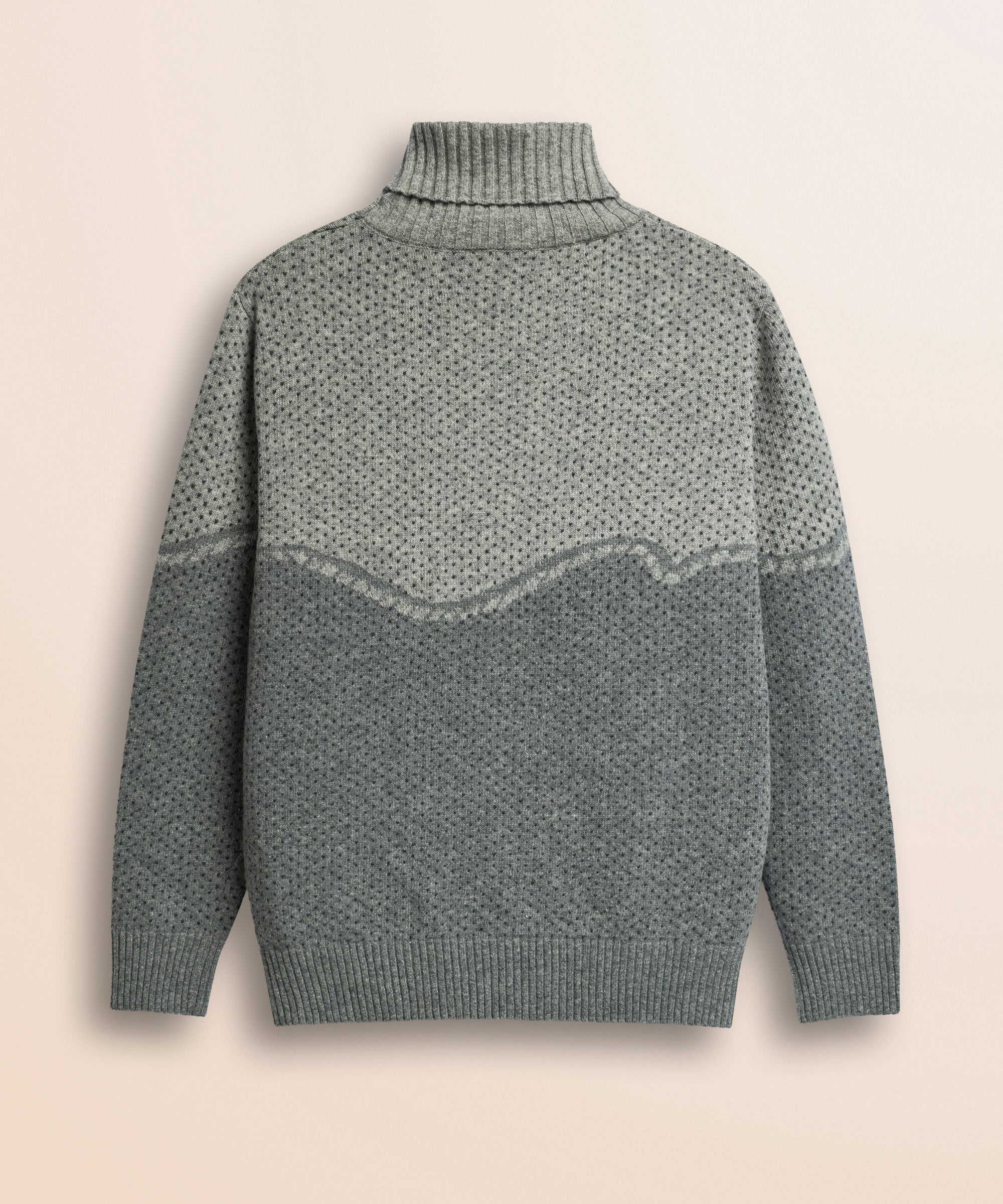 Maglione Jacquard Heritage Western retro - Grey Melange