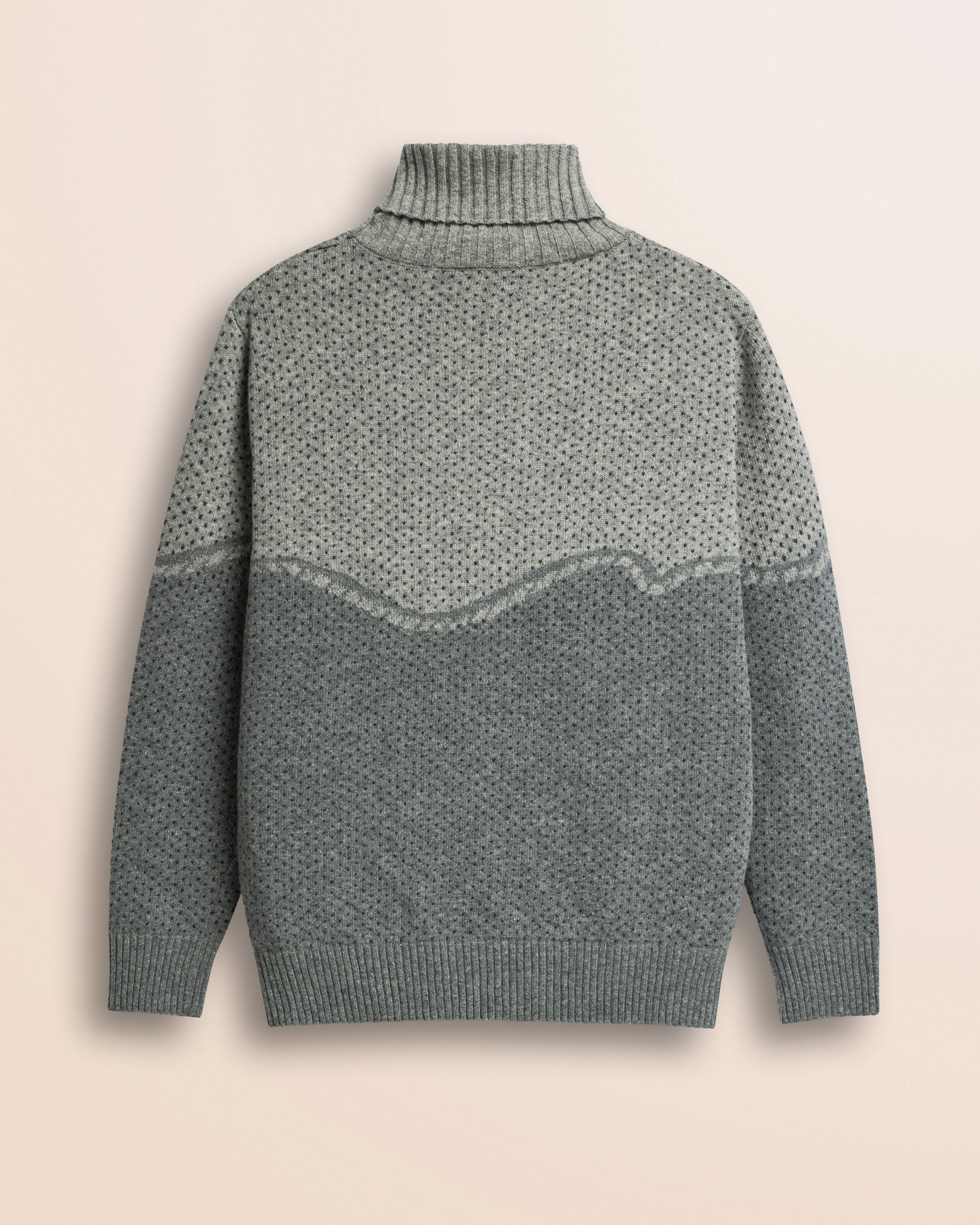Maglione Jacquard Heritage Western retro - Grey Melange