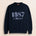 Maglione Girocollo con Logo 1987 fronte - Blu Navy