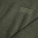 Maglione a Coste con Logo Stampato dettaglio - Army Olive