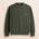 Maglione a Coste con Logo Stampato fronte - Army Olive