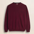 Maglia Girocollo in Lambswool  fronte - Burgundy