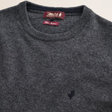 Maglia Girocollo in Lambswool  dettaglio - Grey