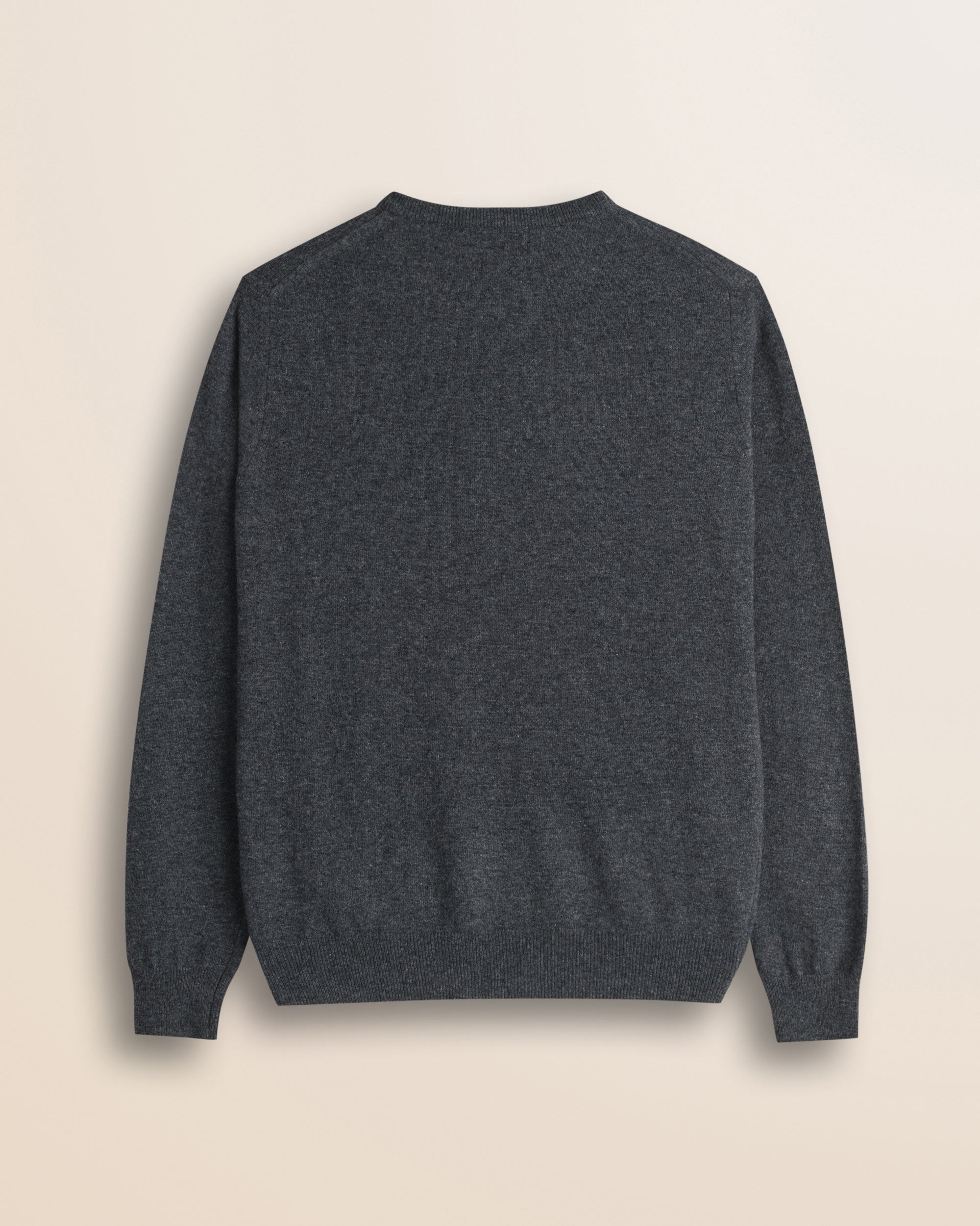 Maglia Girocollo in Lambswool  retro - Grey