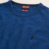 Maglia Girocollo in Lambswool  dettaglio - Medium Blue
