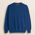 Maglia Girocollo in Lambswool  fronte - Medium Blue