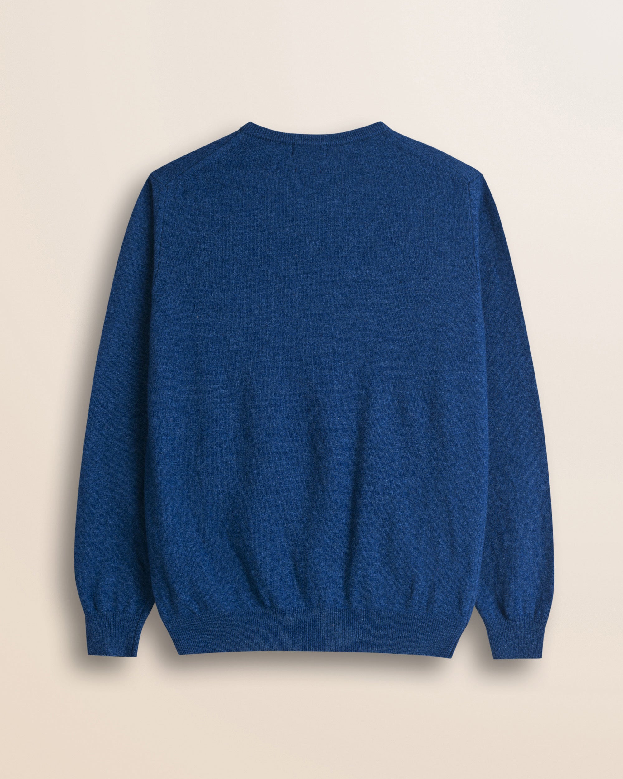 Maglia Girocollo in Lambswool  retro - Medium Blue