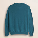 Maglia Girocollo in Lambswool  retro - Atlantic Deep