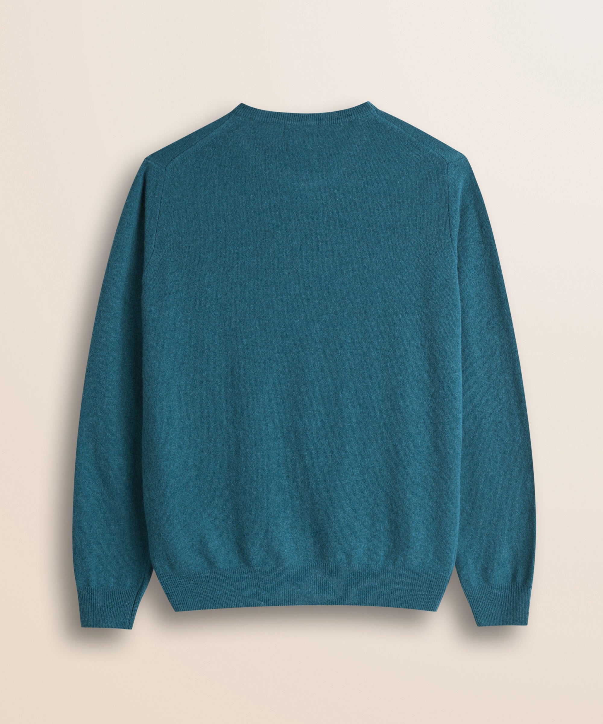Maglia Girocollo in Lambswool  retro - Atlantic Deep