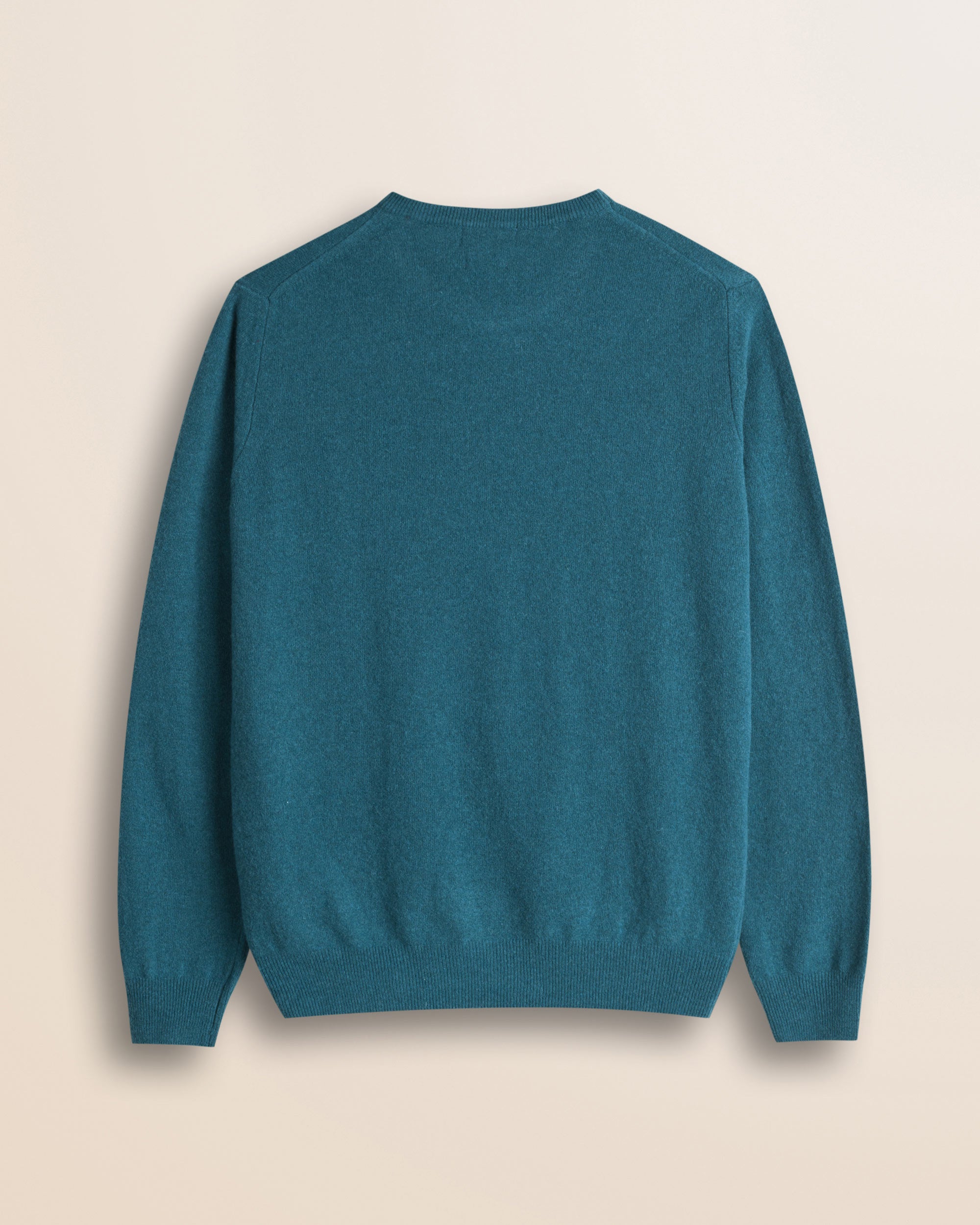 Maglia Girocollo in Lambswool  retro - Atlantic Deep