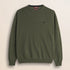 Maglia Girocollo in Lambswool  fronte - Olive Night