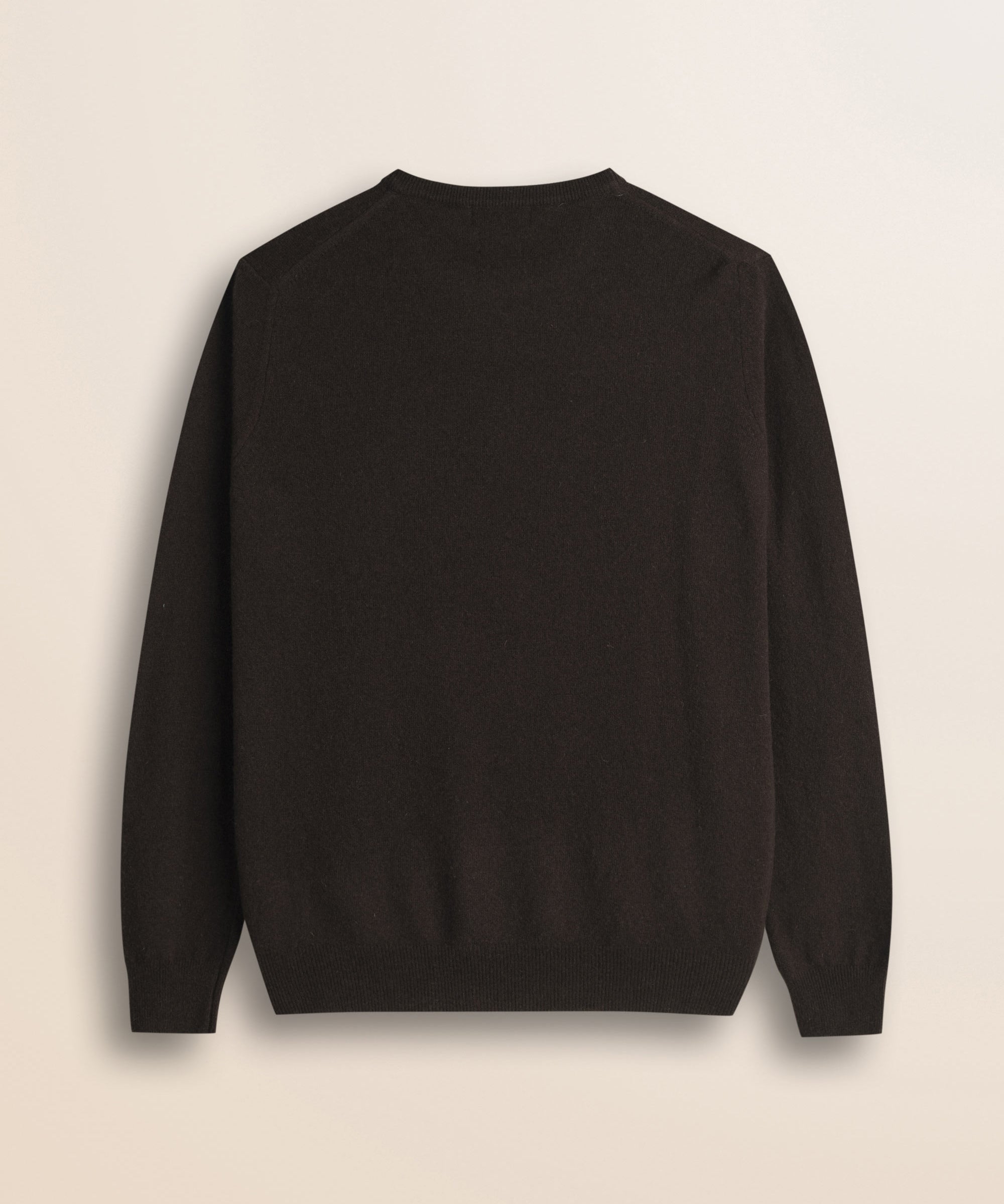 Maglia Girocollo in Lambswool  retro - Chocolate