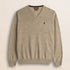 Maglia Scollo a V in Lambswool  fronte - Sand