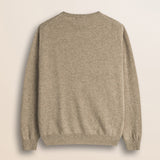 Maglia Scollo a V in Lambswool  retro - Sand