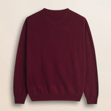 Maglia Scollo a V in Lambswool  retro - Burgundy
