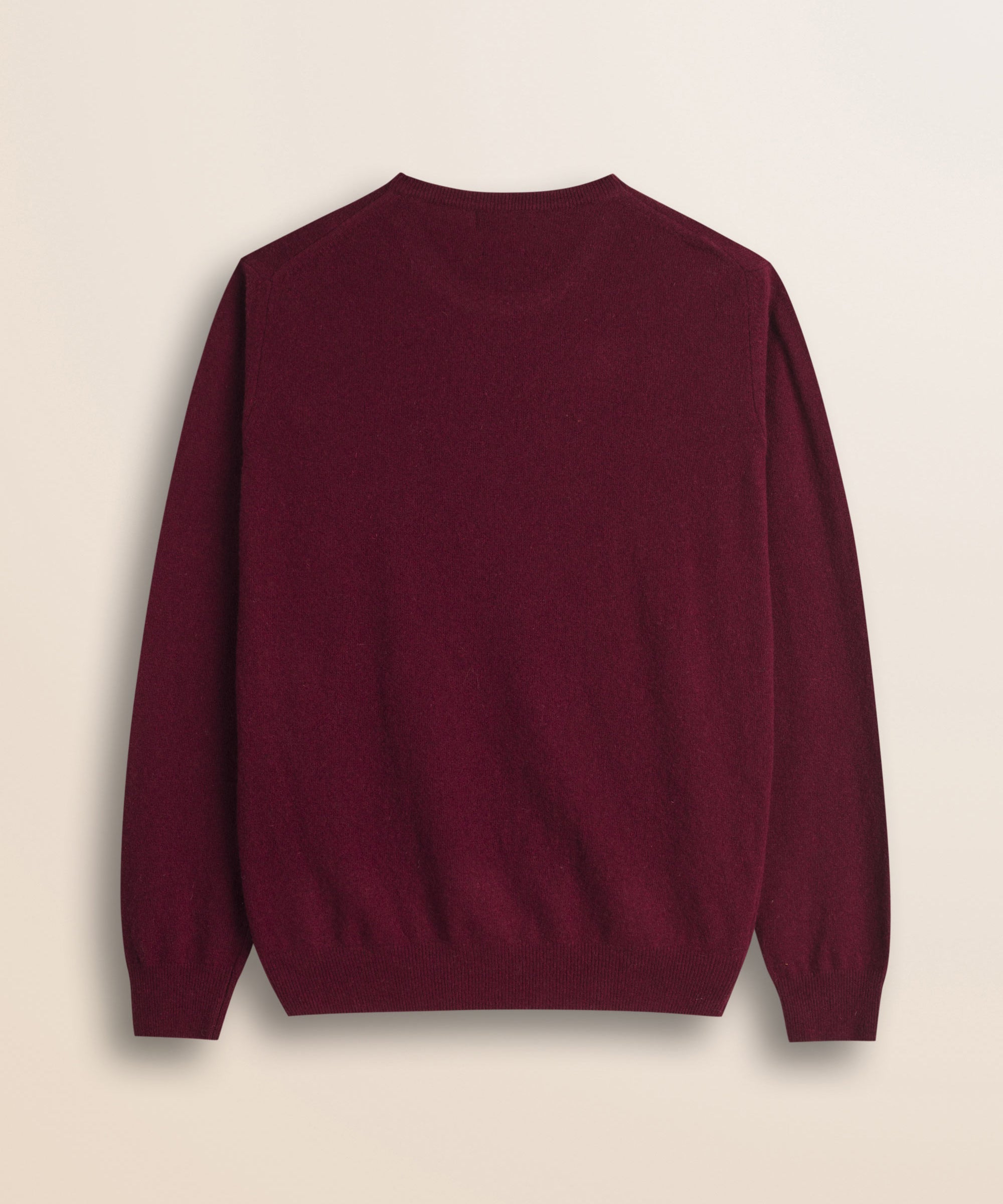 Maglia Scollo a V in Lambswool  retro - Burgundy
