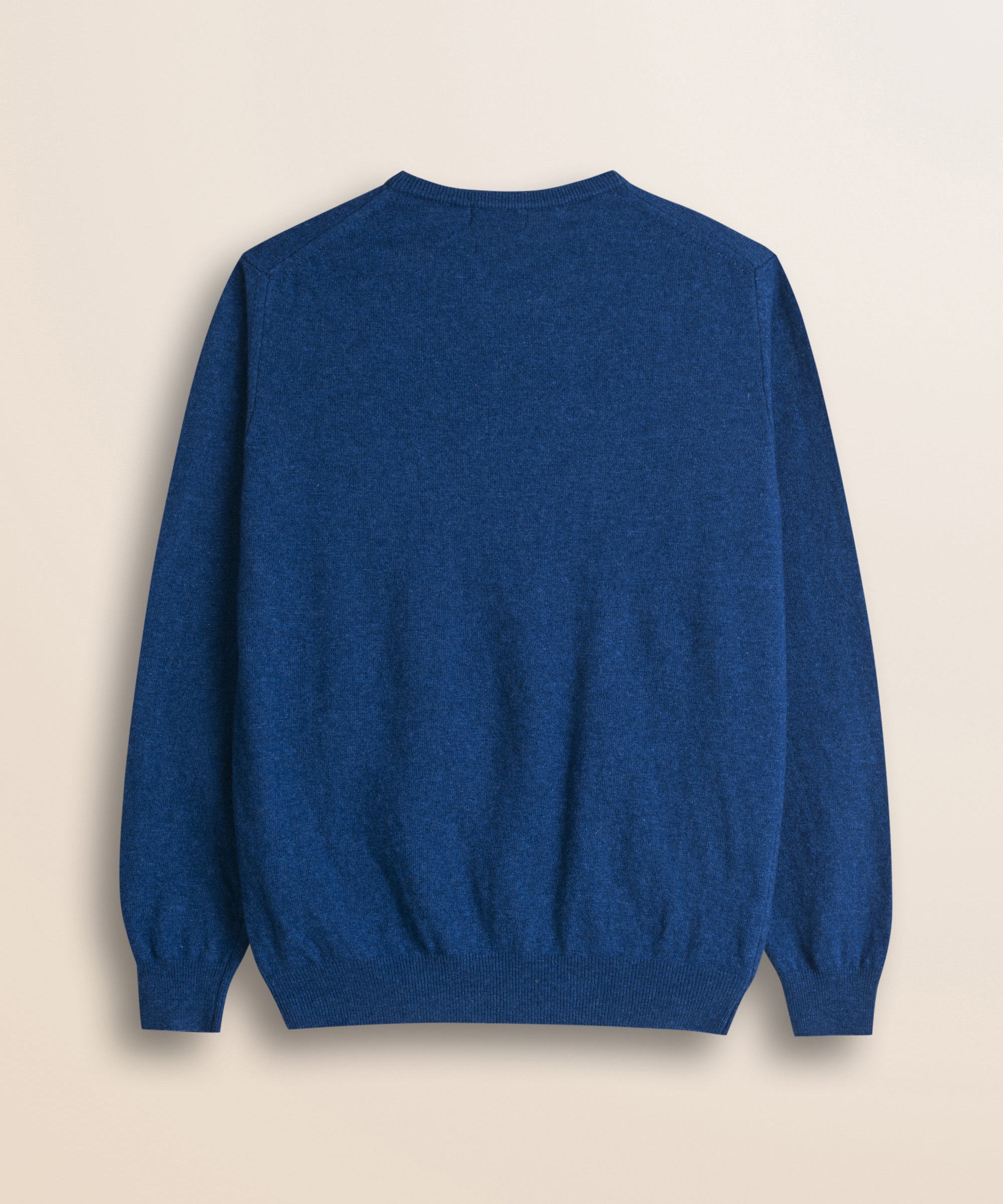 Maglia Scollo a V in Lambswool  retro - Medium Blue