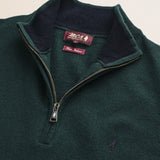 Maglia Mezza Zip in Lambswool  dettaglio - Ponderosa Pine