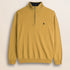Maglia Mezza Zip in Lambswool  fronte - Chai Tea