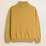 Maglia Mezza Zip in Lambswool  retro - Chai Tea