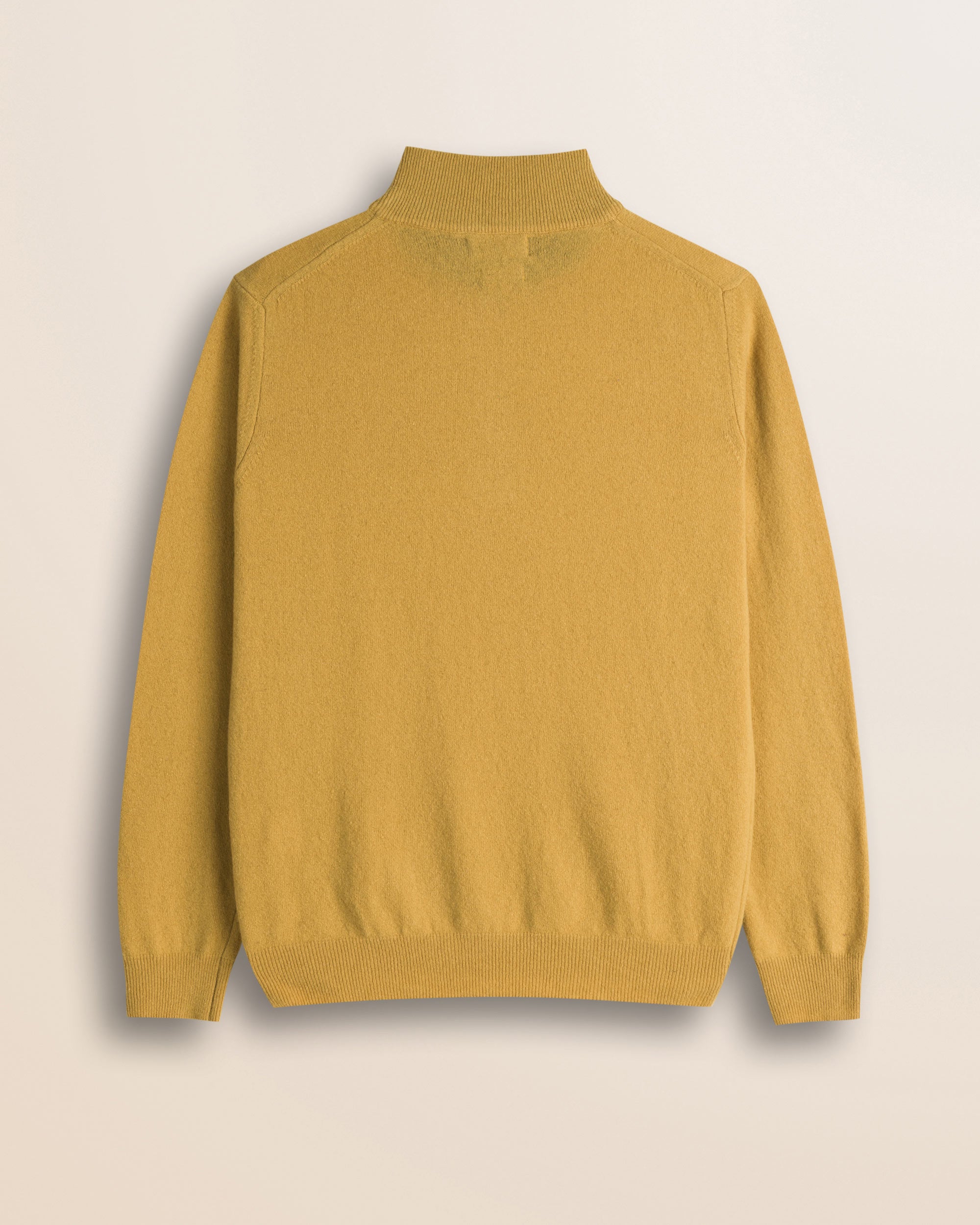Maglia Mezza Zip in Lambswool  retro - Chai Tea