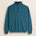 Maglia Mezza Zip in Lambswool  fronte - Atlantic Deep