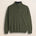 Maglia Mezza Zip in Lambswool  fronte - Olive Night