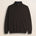 Maglia Mezza Zip in Lambswool  fronte - Chocolate