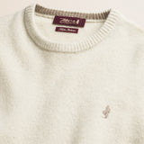 Maglione Girocollo in Lambswool  dettaglio - Gardenia