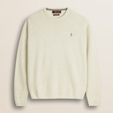 Maglione Girocollo in Lambswool  fronte - Gardenia