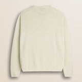 Maglione Girocollo in Lambswool  retro - Gardenia