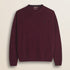 Maglione Girocollo in Lambswool  fronte - Burgundy