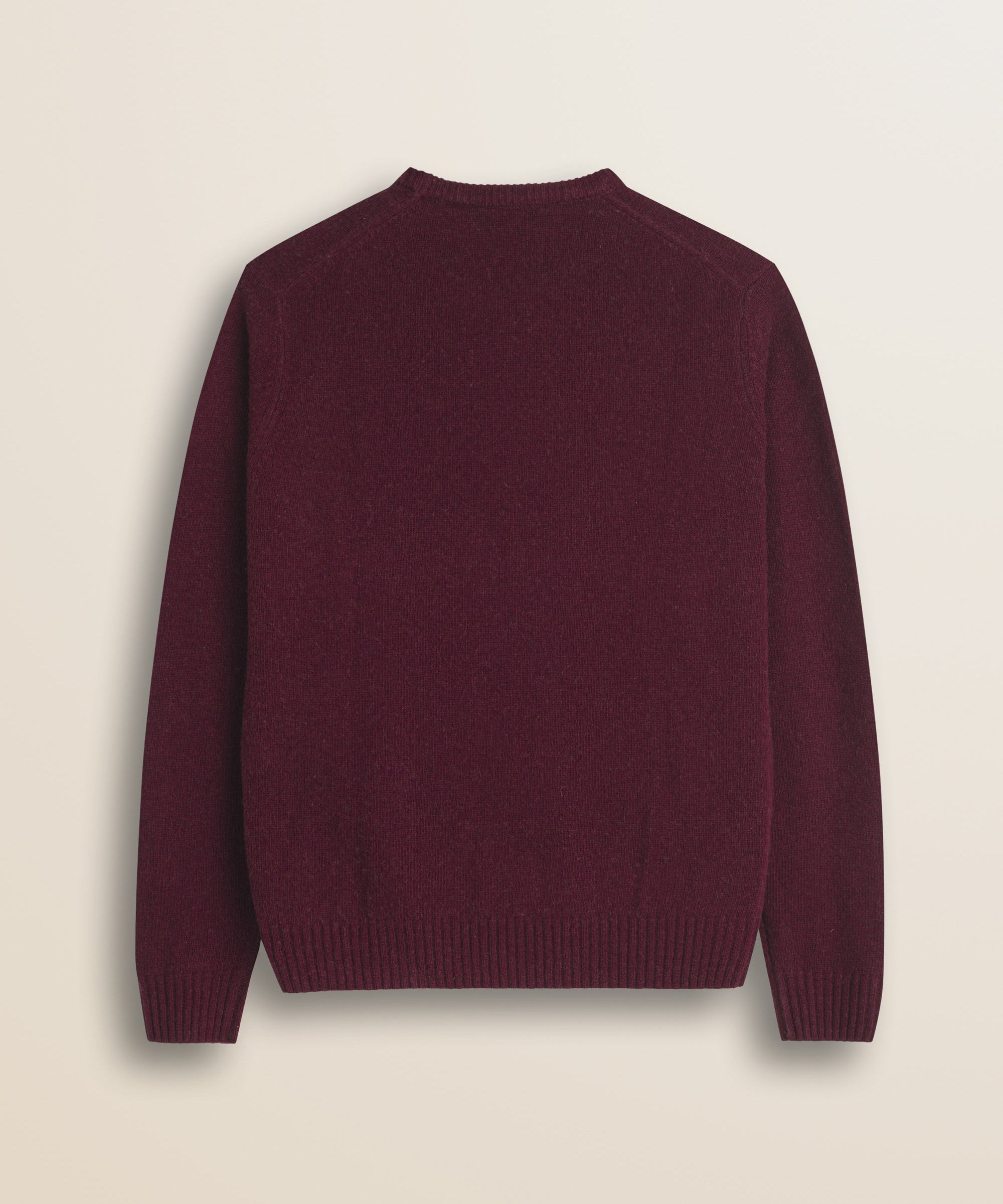 Maglione Girocollo in Lambswool  retro - Burgundy