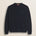 Maglione Girocollo in Lambswool  fronte - Navy Blue