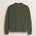 Maglione Girocollo in Lambswool  fronte - Olive Night