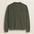 Maglione Girocollo in Lambswool  fronte - Olive Night