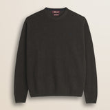 Maglione Girocollo in Lambswool  fronte - Chocolate